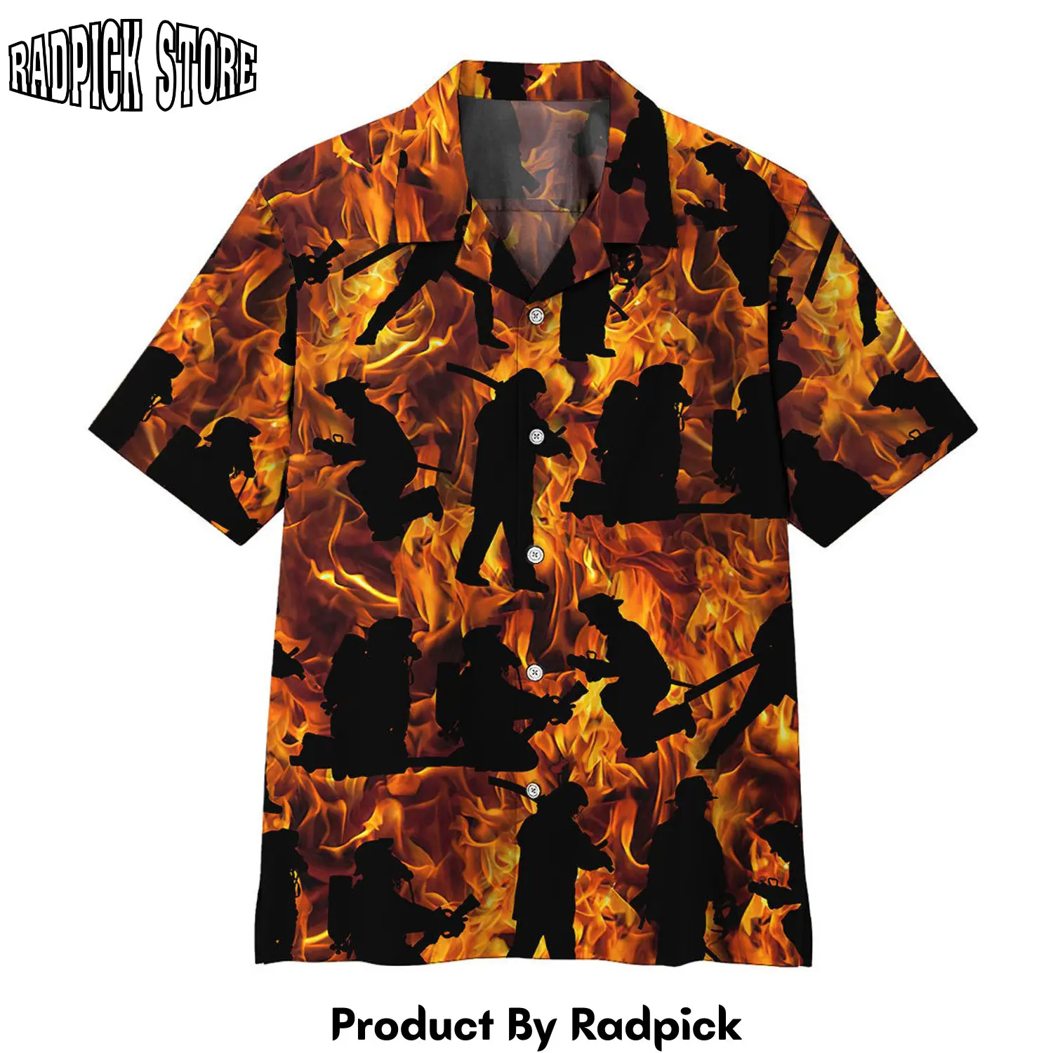Radpick 3d fire fighter hawaii shirt rp292847